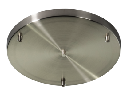 Plafondplaat 3 lampen staal 35cm