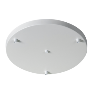 Plafondplaat 3 lampen Wit 35cm