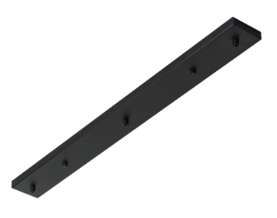 Plafondbalk Zwart 90cm met 3 gaten