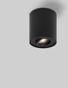 Opbouwspot Gozzano L Zwart Opbouwspot Gozzano L Zwart