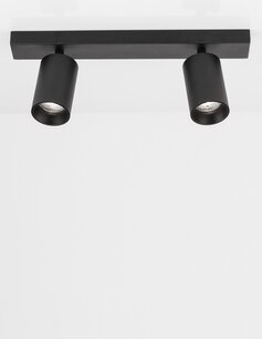 Opbouwspot Tod Duo Zwart Opbouwspot Tod Duo Zwart