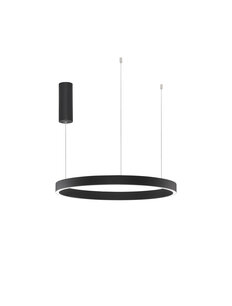 Hanglamp Elowen Up/Down 60cm Zwart 3000K Dimbaar
