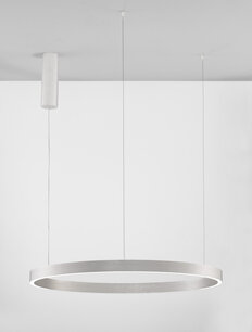 Hanglamp Elowen Up/Down 80cm Zilver 3000K Dimbaar