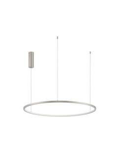 Hanglamp Tarquin 80cm Zilver 3000K Dimbaar Hanglamp Tarquin 80cm Zilver 3000K Dimbaar