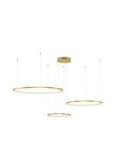 Hanglamp Purple 80/60/40 Goud 3000K Dimbaar