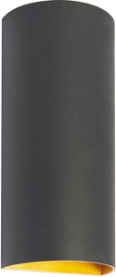 Wandlamp Hera Up/Down Zwart/Goud 