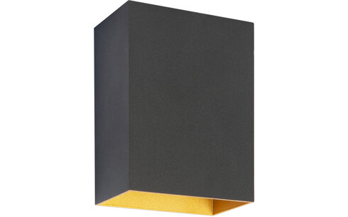 Wandlamp Eros Zwart/Goud 