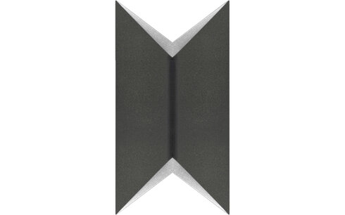 Wandlamp Crown Zwart/Zilvergrijs