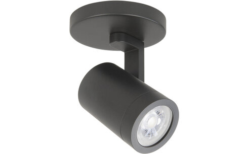 Opbouwspot Halo Zwart