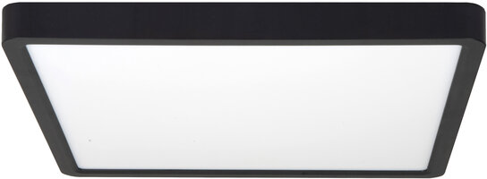 Plafondlamp Piatto Vierkant Zwart