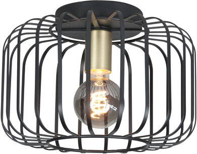 Plafondlamp Lucca 30cm Zwart