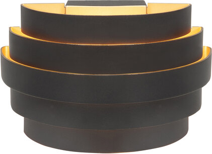 Wandlamp Scudo S Zwart/Goud Wandlamp Scudo S Zwart/Goud