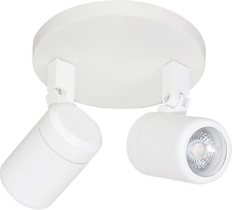 Opbouwspot IP44 Rain 2 Rond Wit