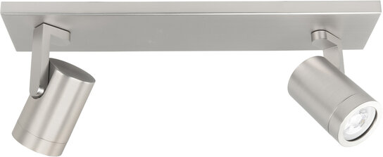 Opbouwspot IP44 Rain 2 Recht Staal