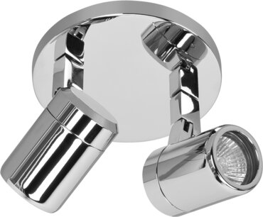 Opbouwspot IP44 Rain 2 Rond Chroom