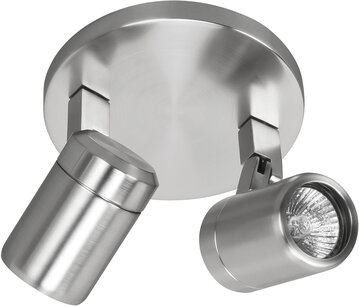 Opbouwspot IP44 Rain 2 Rond Staal