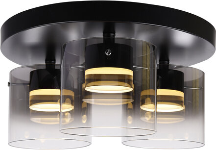 Plafondlamp Salerno 3 Zwart