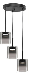 Hanglamp Salerno 3 Zwart  Hanglamp Salerno 3 Zwart