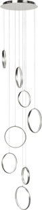 Hanglamp Olympia 8 Rond Staal Hanglamp Olympia 8 Rond Staal