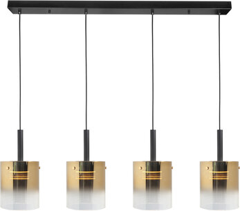 Hanglamp Salerno 4 Amber Hanglamp Salerno 4 Amber