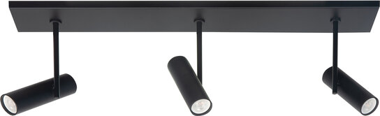 Opbouwspot Trend 3 Recht Zwart