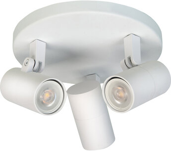 Opbouwspot Piccolo 3 Rond Wit