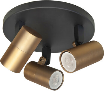 Opbouwspot Piccolo 3 Rond Goud