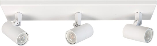 Opbouwspot Piccolo 3 Recht Wit