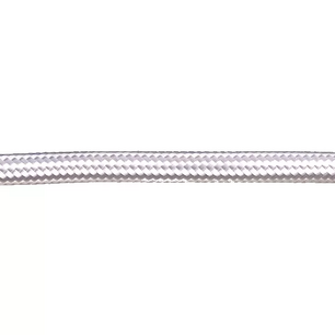 Stofkabel Glanzend Wit