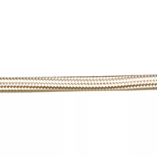 Stofkabel Glanzend Ivoor Wit