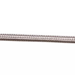 Stofkabel Glanzend Zilver