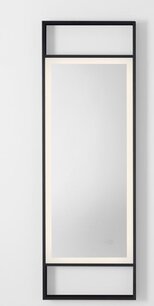 Badkamerspiegel Doul Zwart 40x120cm anti-condens