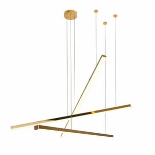 MAXLIGHT P0426D  Hanglamp TRIO 3 Goud Dimbaar