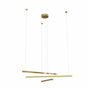 MAXLIGHT P0474D  Hanglamp TRIO 3 Geborsteld Goud