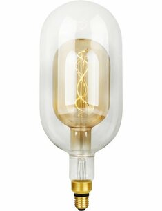 LED E27 Flex Double Tube T150x385 470Lm 4.9W 922 AC Clear/Gold Dim LED E27 Flex Double Tube T150x385 470Lm 4.9W 922 AC Clear/Gold Dim