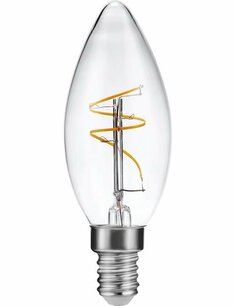 LED E14 Slim Flex Fila Candle C35x98 150Lm 1.5W 922 AC Clear Non-Dim LED E14 Slim Flex Fila Candle C35x98 150Lm 1.5W 922 AC Clear Non-Dim