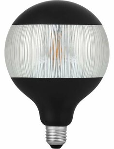 LED E27 Fila Laser Stripe G125x180 230V 120Lm 4W 925 AC Black Dim LED E27 Fila Laser Stripe G125x180 230V 120Lm 4W 925 AC Black Dim
