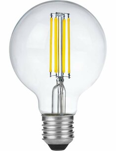 LED E27 Fila Globe G80x120 230V 550Lm 6W 925 AC Clear Dim