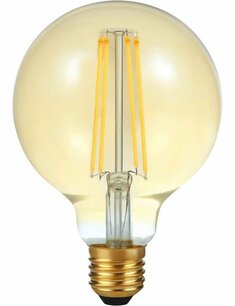 LED E27 Fila Globe G95x135 230V 500Lm 5.5W 920 AC Gold Dim LED E27 Fila Globe G95x135 230V 500Lm 5.5W 920 AC Gold Dim