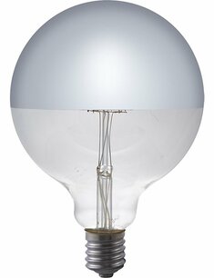 LED E27 Fila Globe Top Mirror G125x180 230V 470Lm 6.5W 925 Silver Dim LED E27 Fila Globe Top Mirror G125x180 230V 470Lm 6.5W 925 Silver Dim