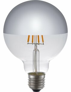 LED E27 Fila Globe Top Mirror G95x135 230V 350Lm 4W 825 AC Silver Dim LED E27 Fila Globe Top Mirror G95x135 230V 350Lm 4W 825 AC Silver Dim