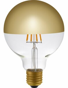 LED E27 Fila Globe Top Mirror G95x135 230V 350Lm 4W 825 AC Gold Dim LED E27 Fila Globe Top Mirror G95x135 230V 350Lm 4W 825 AC Gold Dim