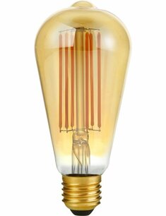 LED E27 Fila Rustika ST64x143 230V 550Lm 6.5W 922 AC Gold Dim LED E27 Fila Rustika ST64x143 230V 550Lm 6.5W 922 AC Gold Dim