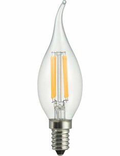 LED E14 Fila Tip Candle C35x120 230V 470Lm 4.5W 927 AC Clear Dim LED E14 Fila Tip Candle C35x120 230V 470Lm 4.5W 927 AC Clear Dim