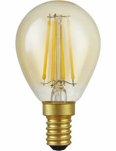 LED E14 Fila Ball G45x80 230V 470Lm 4.7W 922 AC Gold Dim