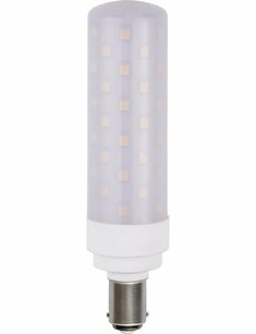 LED Ba15d Tube T29x113 230V 850Lm 8W 930 AC/DC Opal Dim