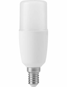 LED E14 Stick T37x108 95-265V 640Lm 5W 830 270° AC/DC Opal Non-Dim