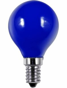 LED E14 Fila Ball G45x75 230V 1W AC Blue Non-Dim