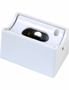 Lamp holder S14d metal housing white