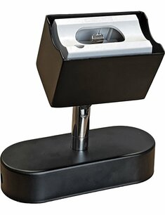 Lamp holder S14d metal housing black Flexible